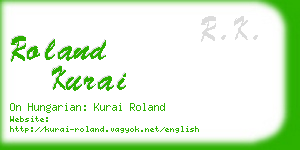 roland kurai business card